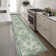 Washable Oriental  Area Rugs Non slip Green Rugs