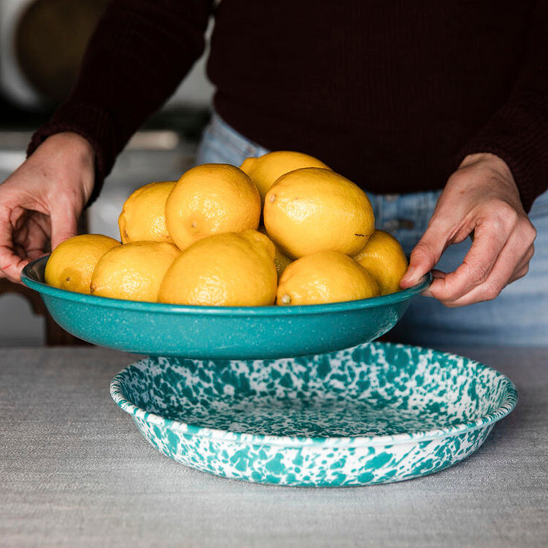Splatter Pasta Plates, Grey, Gray
