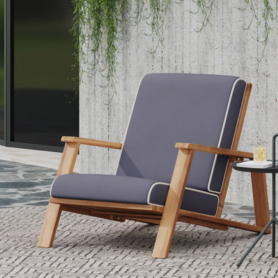 PALOMA CLUB CHAIR WOOD ADIRONDACK CHAIR WITH CUSION