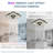 20" Cube Ceiling Fan with LED Light Kit, 3 Color Tone Dimmable Remote and App Control