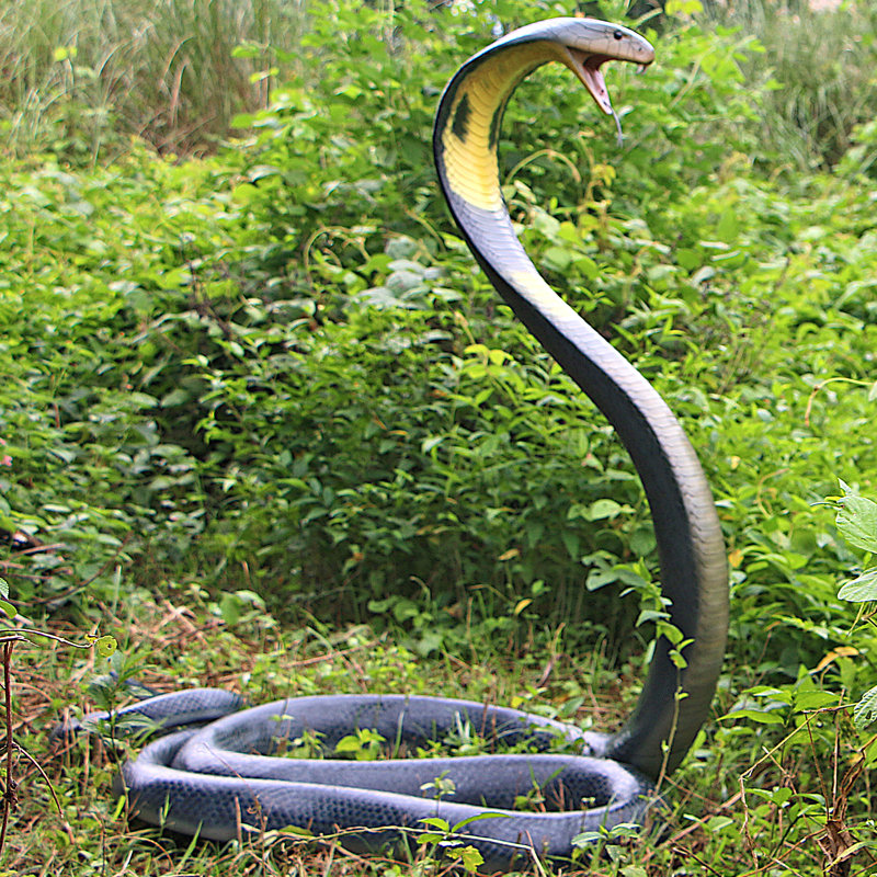King Cobra Life-Size Snake Statue