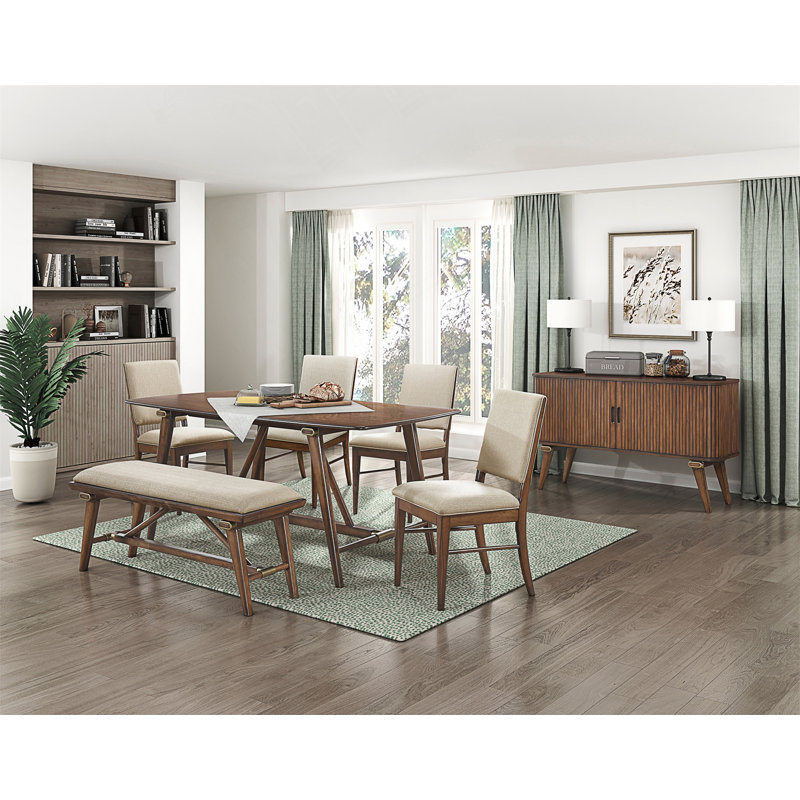 Table de salle à manger exquise de style moderne pour la cuisine, idéale pour les réunions de famille et les repas décontractés