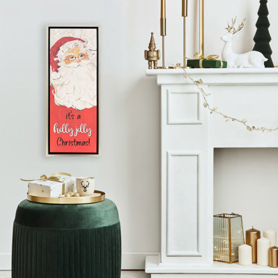 Joyeuse et joyeuse toile de Noël
