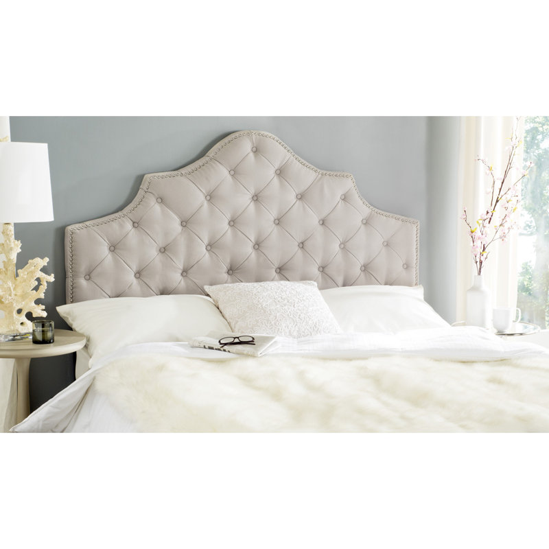 Danile Upholstered Headboard, Queen, Taupe