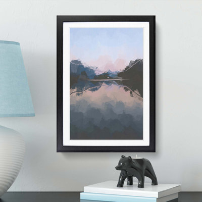 Italian Lake in Abstract - Framed Print