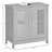 kleankin Modern Under Sink Cabinet with 2 Doors, Pedestal Under Sink Bathroom Cupboard, Bathroom Vanity Cabinet with Adjustable Shelves-1750137008