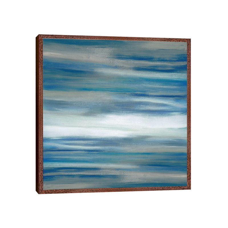Birch Blush II by Carol Robinson - Painting on Canvas, 45.72 cm H x 45.72 cm W, Classic Brown Wood Framed
