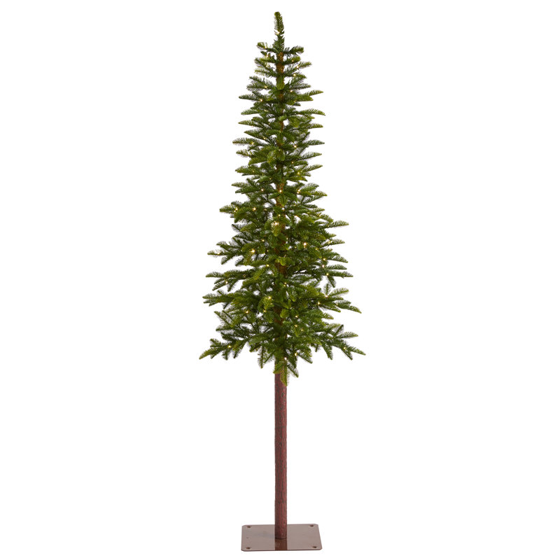 Lighted Artificial Christmas Tree, 7' H