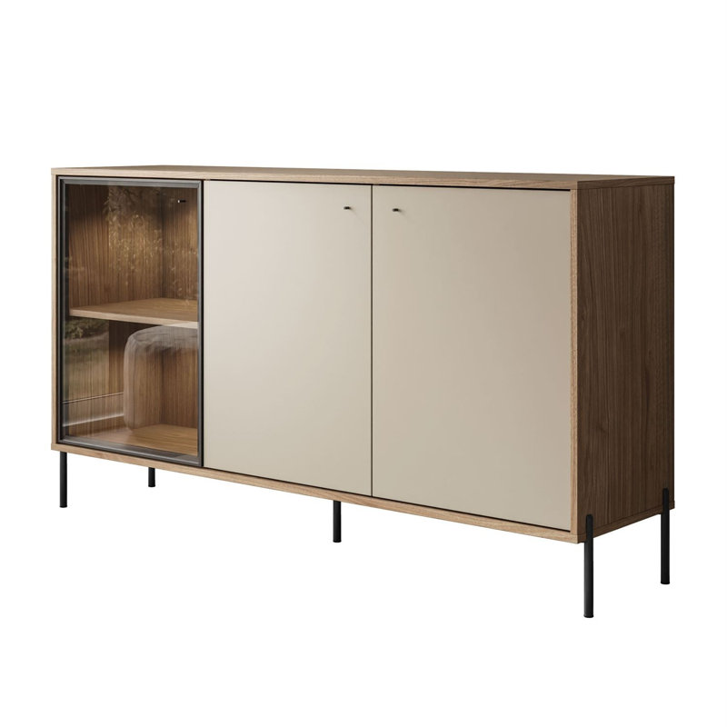 151 cm W Glass Sideboard