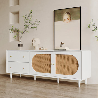 Alliya Unfinished TV Stand for TVs up to 78"