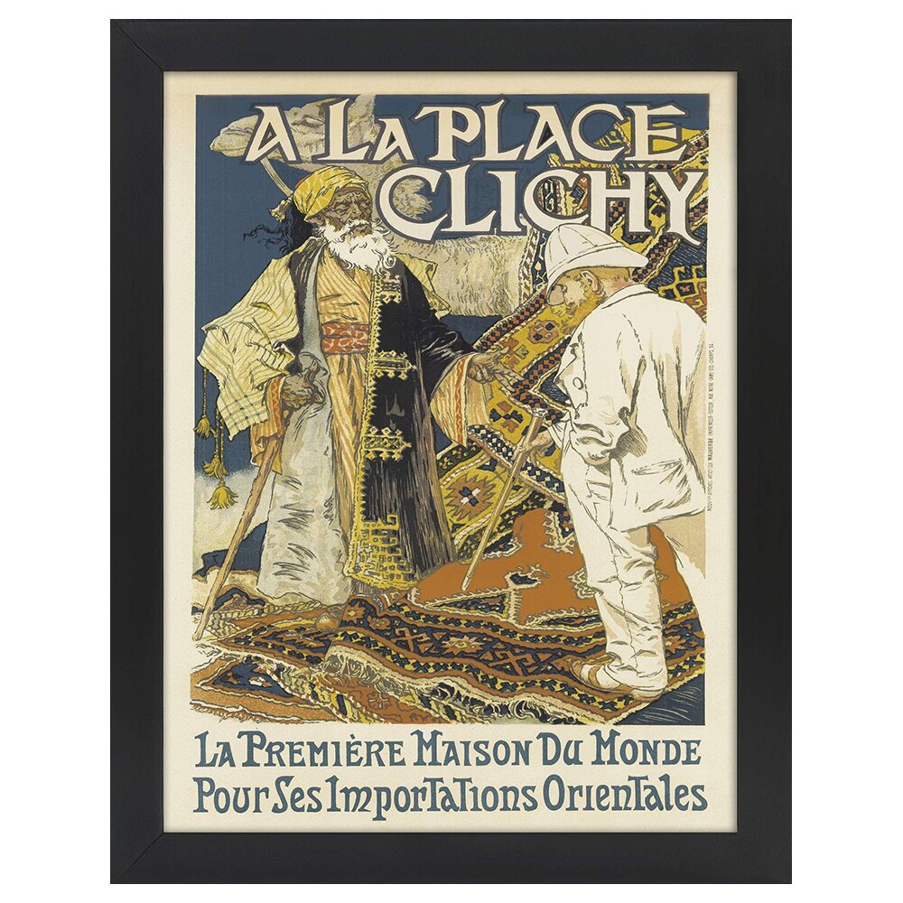 Leinwandbild Vintage Artistic Poster A La Place Clichy