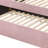 Pink Velvet Daybed W/Trundle (Twin)