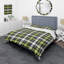 Ensemble de housse de couette en microfibre noir / vert 3 pièces-1250730706