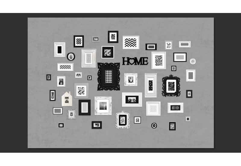 Wall Full of Frames 2.8m x 400cm Wallpaper, 400 cm x 280 cm