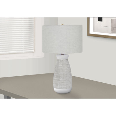 Lighting, 27"H, Ceramic Table Lamp & Shade, Contemporary