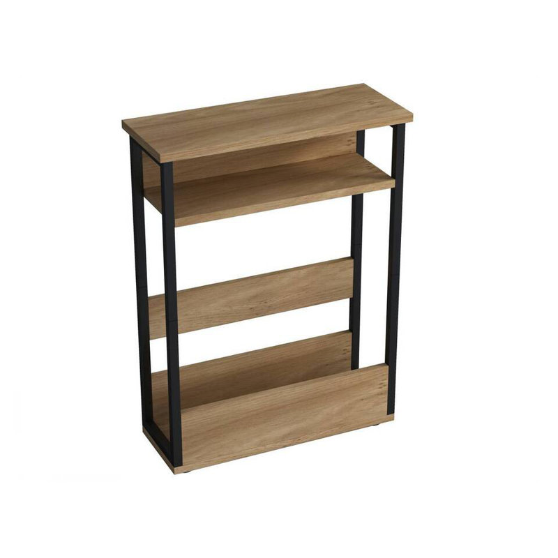 Ancika Solid Wood End Table, Oak
