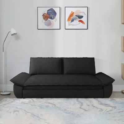 Grand canapé-lit 70,1 po, beige