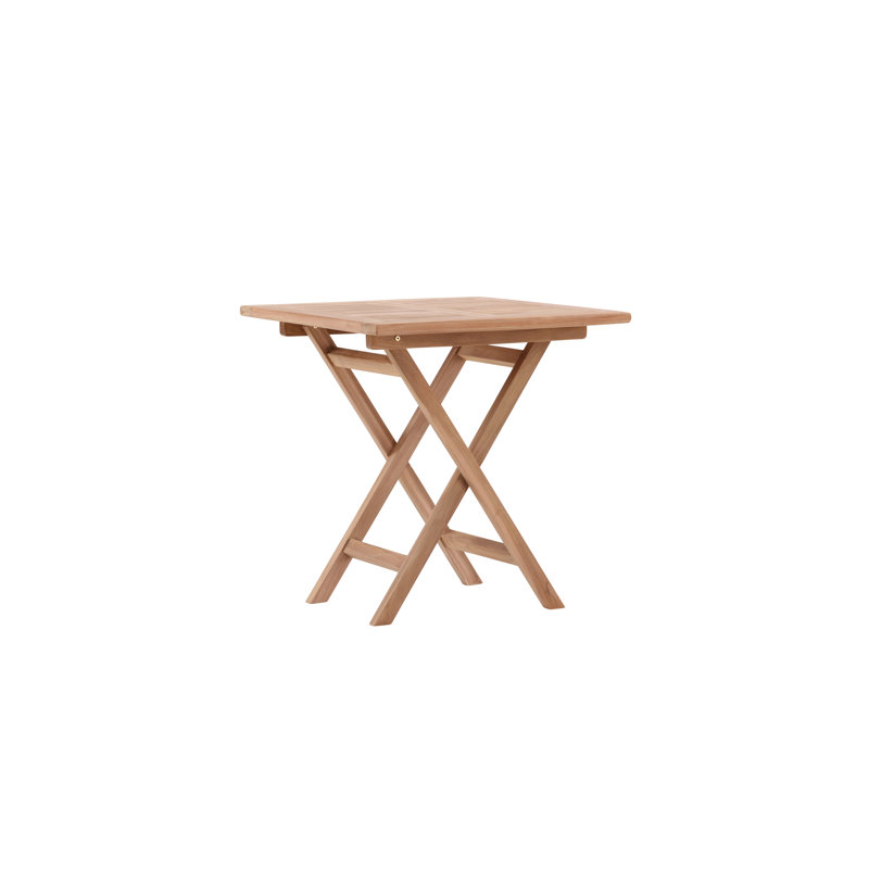 Square Teak Folding Outdoor Dining Table , 70cm cm W 70cm cm D