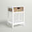 Walnut and Natural Accent Table with Woven Basket-97821422