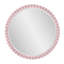 Miroir rond surdimensionné en perles bleu marine brillant-737240231