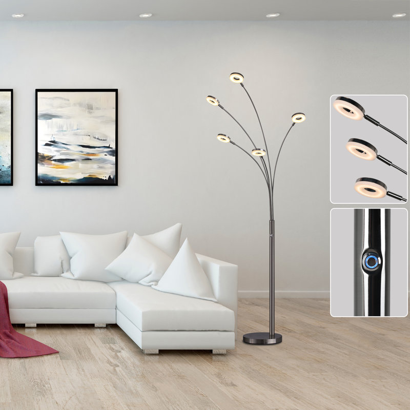 Deyona 73'' LED Floor Lamp with USB