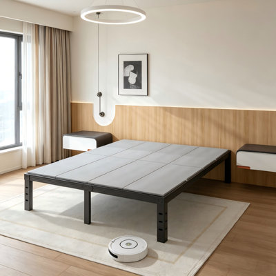 0.3 inch Full Size Split Bunkie Board, 54 x 75 in, Foldable Bed Support Panels, Low Profile Mattress Support, Fits Metal Frames and Platform Beds