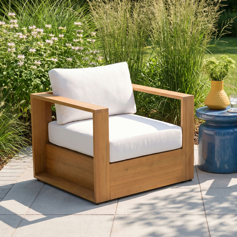 Emmett Outdoor Patio Chair With Cushions