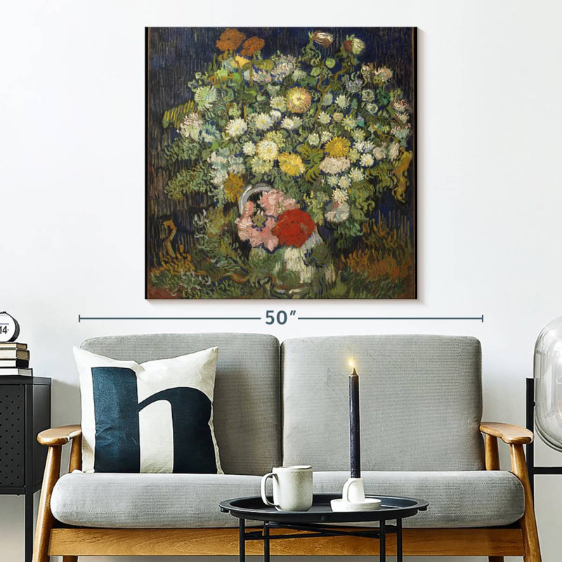 Bouquet de fleurs Harnek dans un vase, H 33 po x l 33 po
