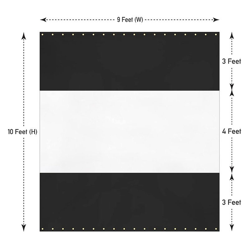 Heavy Duty Outdoor Clear Panel Curtain, All Weather Resistant Tarp Curtain for Pergola Porch Gazebo, Privacy Screen, Blackout Curtains(10 x 9 ft)