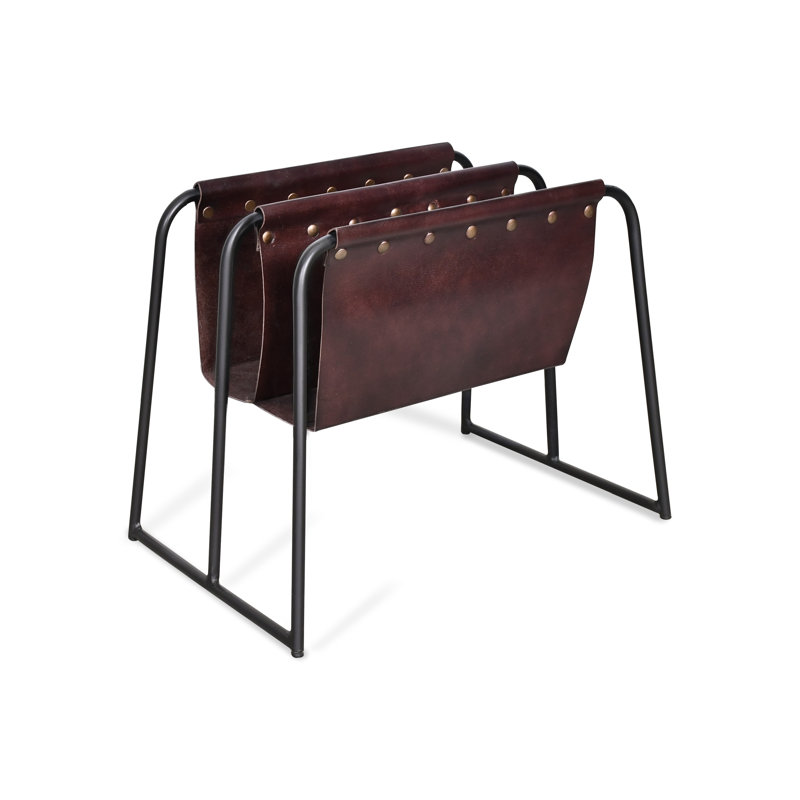 Arlo Leather Double Magazine Holder