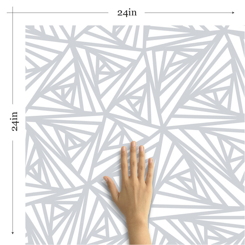 Mahika Peel & Stick Abstract Tile, 48" L x 24" W