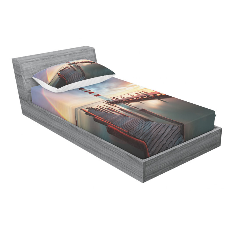 Microfiber Sheet Set, Twin Sheet Set with Fitted Sheet