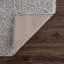 Tapis gris en polyester tissé à la main de couleur unie Francique-1114747663