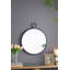 Miroir mural 24 po x 27 po avec cadre noir