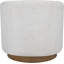 Fauteuil d'appoint pivotant rembourré en tissu performance Modra Beige-129775796