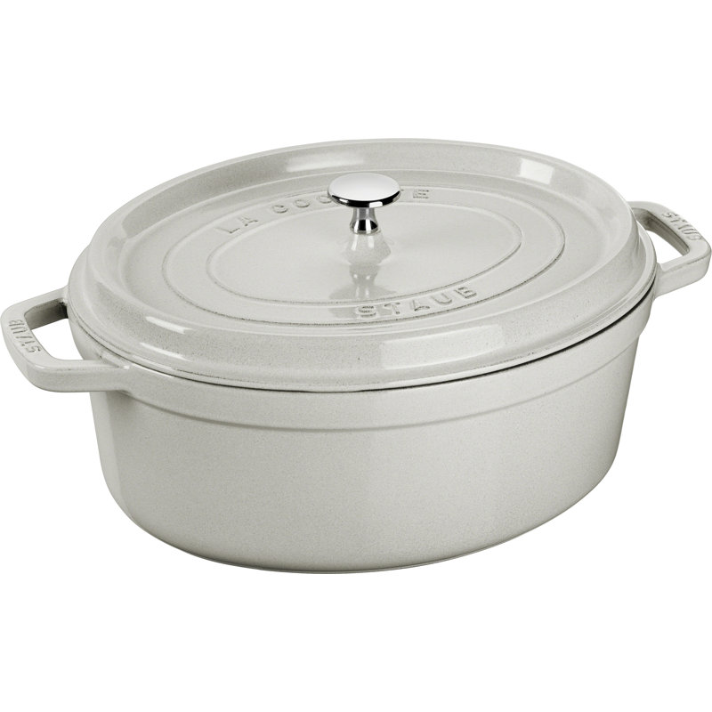 Cocotte ovale en fonte Staub, Truffe blanche, 7,08 pte