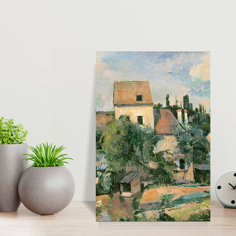 Moulin De La Couleuvre à Pontoise, 1881 Abstract Contemporary Landscape Architecture Wall Art Print, H 18 po x l 12 po