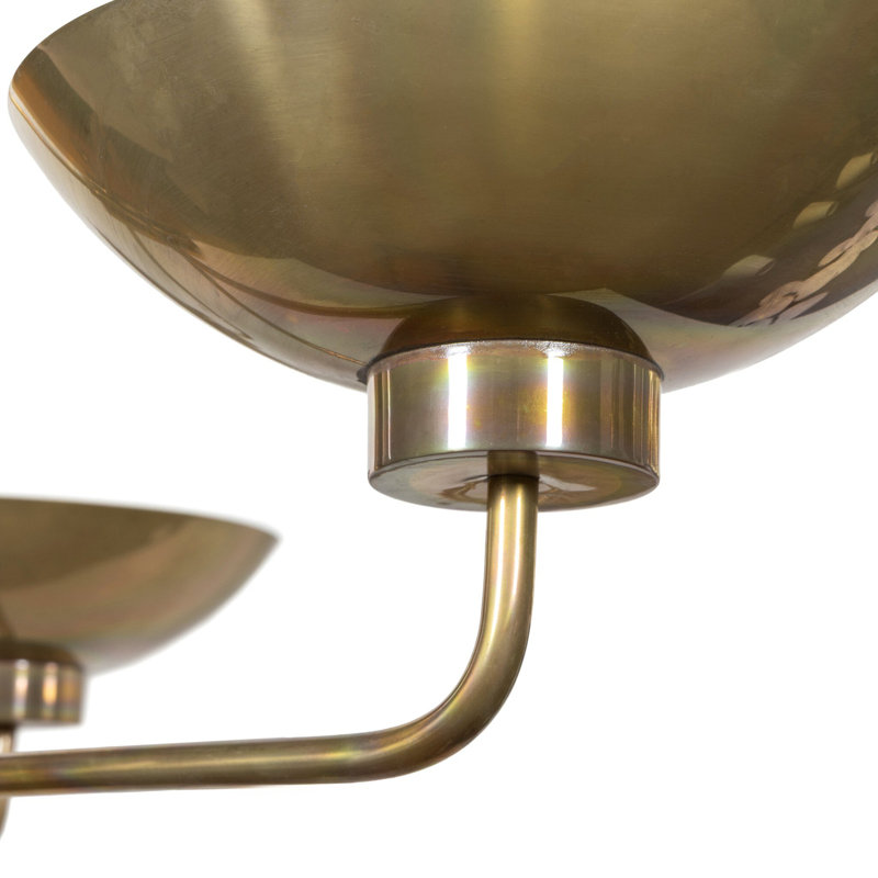 Lund Chandelier-Burnt Brass