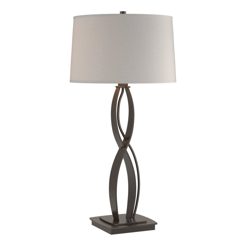 Almost Infinity Table Lamp, Bronze, Flax