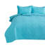 Ensemble de courtepointe matelassée à motif floral pour grands lits (blanc cassé / bleu)-533829373-533829362