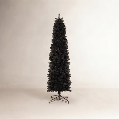Pencil Cashmere Flocked Fir Christmas Tree