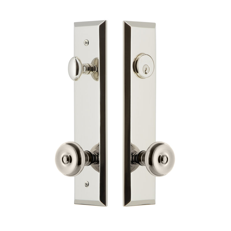 Ensemble de vestibule Fifth Avenue, Nickel poli, 2,375 po