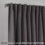 Paire de rideaux obscurcissant avec pattes de couleur unie-872553141-900887513