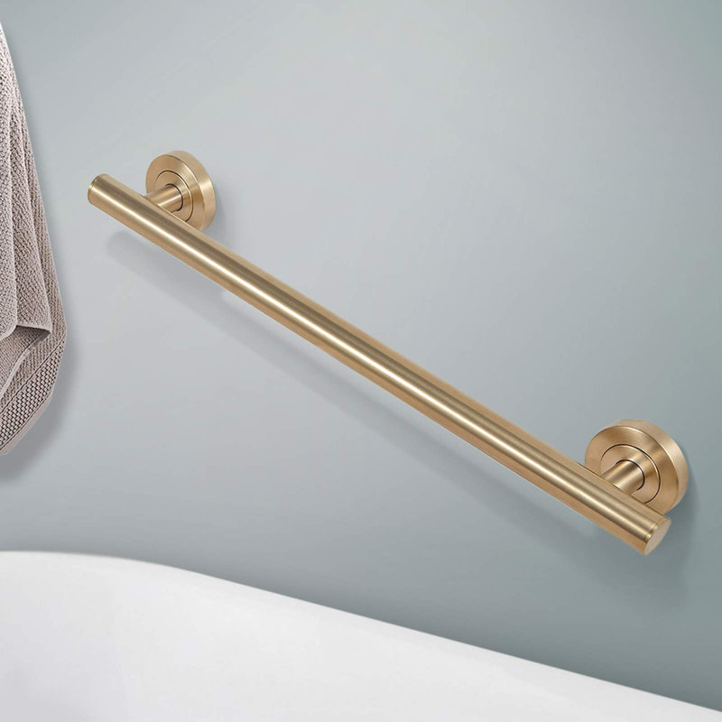 Bath Shower 24'' Safety Grab Bar, Gold, 24"