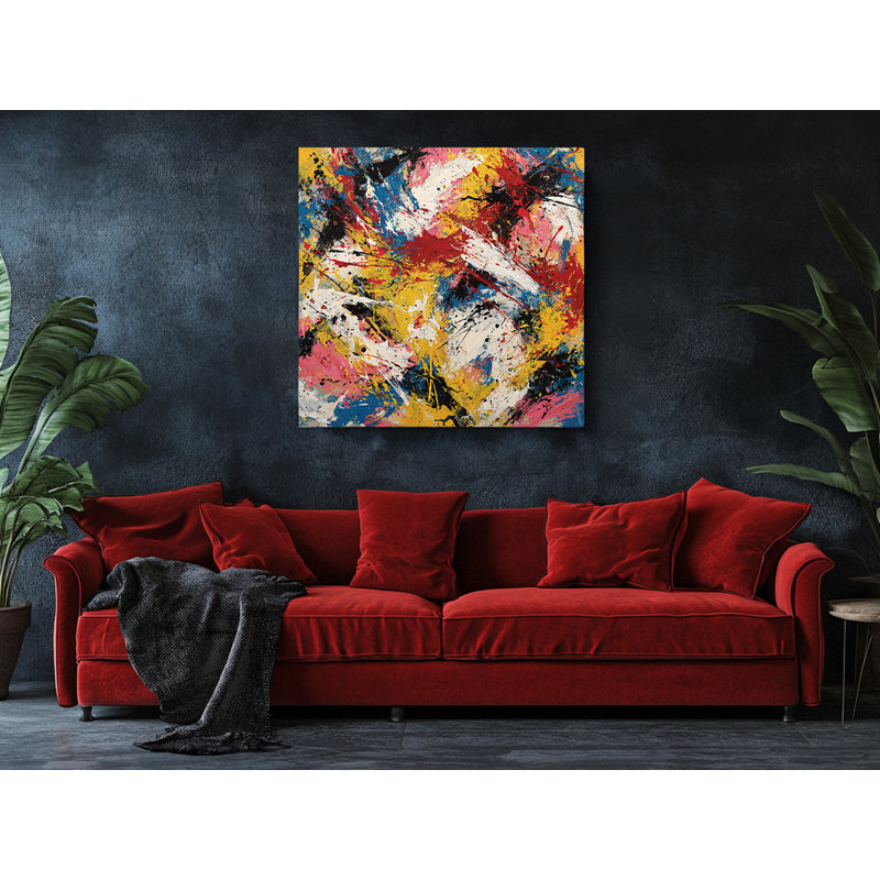Reproduction d'art abstrait sur toile ArtVibe, 12 po x 12 po