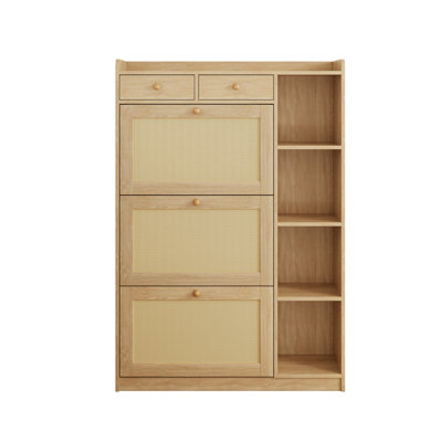 18 Pair Shoe Storage Cabinet