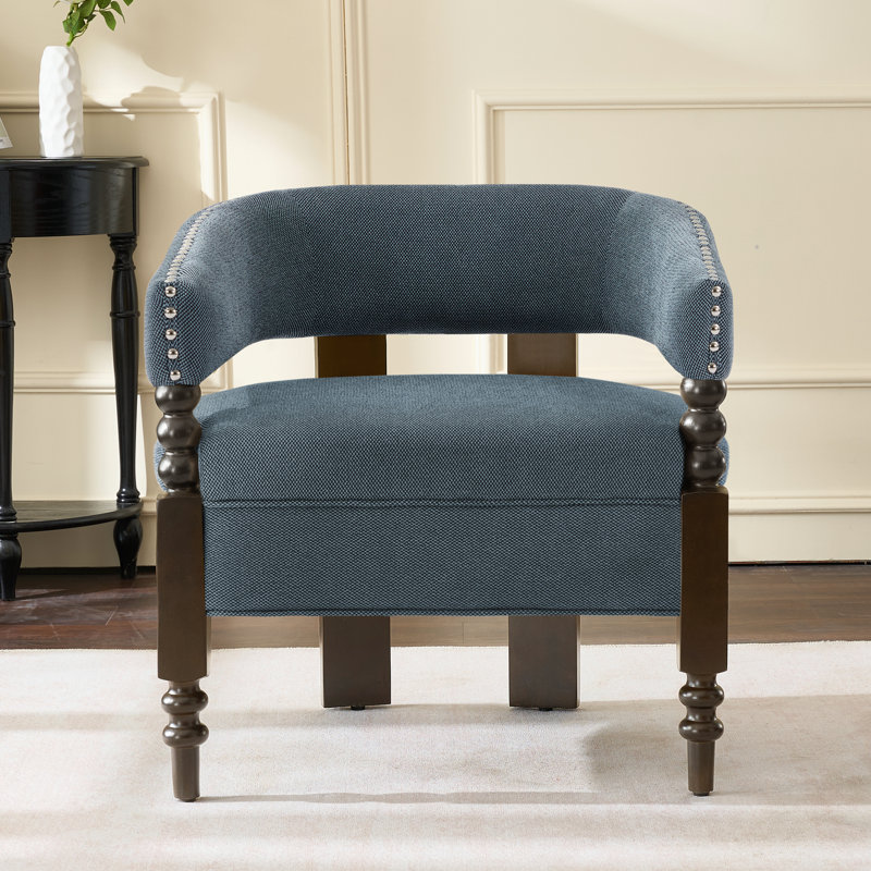 Fauteuil Barrel, Bleu