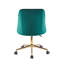 Chaise de bureau en velours Auman-729940706