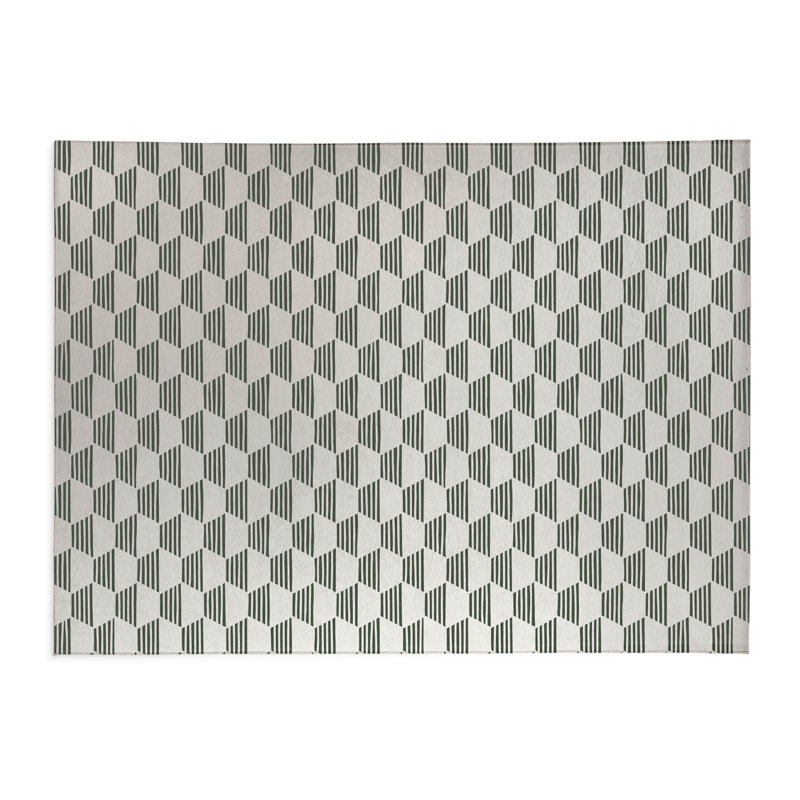 Hexaline Non-Slip Outdoor Rug, Rectangle 3' x 5'