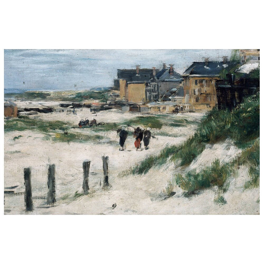 Gerahmtes Leinwandbild L'entrée De Berck (Pas De Calais) von Eugène Boudin